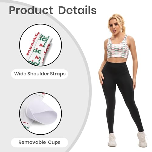 Image of Yoga top Women's Cheerleading Uniform Gym Outfit Running Crop Tops Yoga Shirts Casual Tank Top