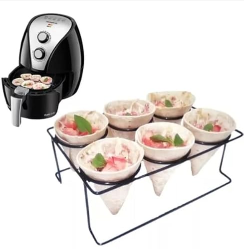 ConeFácil- Suporte Cone Massa Wrap- Rap10- Pastel- Acessório Air Fryer, Forno Eléctrico, Convenciona