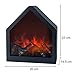 Aktive 35976 Chimenea eléctrica falsa llama LED Minimalista pentagonal, 20 x 14.5...