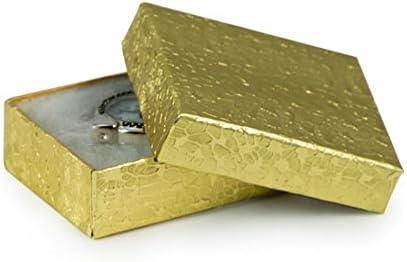 Cajas Estuche Joyería Algodón 100 Unidades