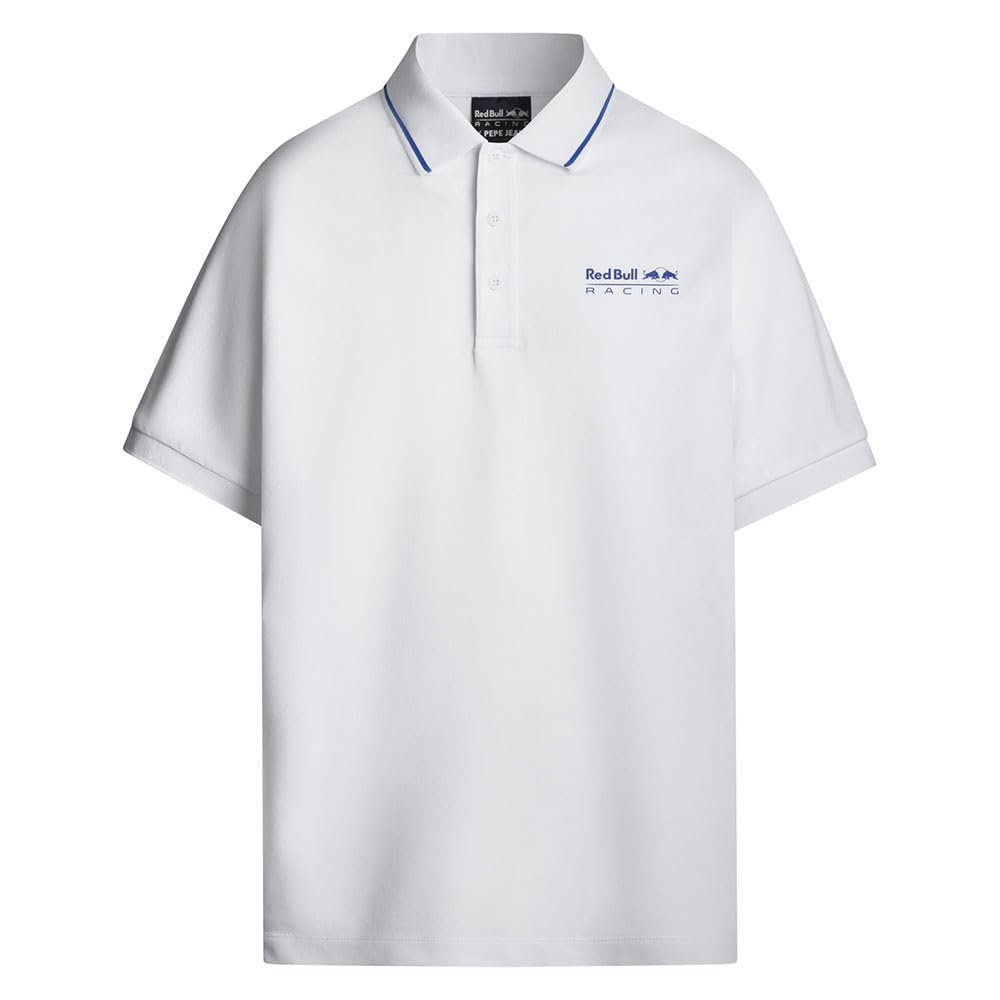 Pepe Jeans Męska koszulka polo z logo, Biały (biały), XXL