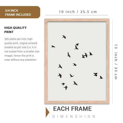 Image of HOTHOUSE Home Decor Abstract Painting Decorative Modern Wall Art poster With Frame For Living Room Bed Room Hotel Wall Decor Digital Reprint Set of 3 (10X13 inch)