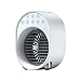 Mini chłodziarka powietrza - klimatyzator z możliwością ładowania, przenośny wentylator chłodzący powietrze, silny parowny bezprzewodowy wentylator osobisty z 3 prędkościami do domu biura pokoju
