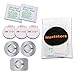 Universal Replacement Mobile Phone Kit for Magnetic Car Mount Magnetic Cradle GPS Holder Tablet Holder Air Vent Car Bracket Holder Extended Accessories Pack 1 Rectangular 2 Round Metal Plate Discs