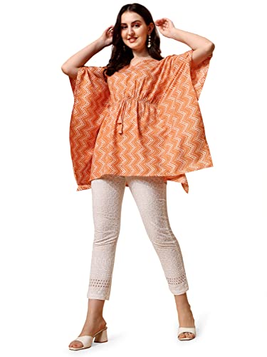 Image of NAINVISH Women Cotton Regular KAFTAN TOP