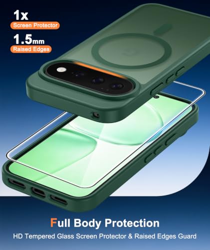 Image of FNTCASE for Google Pixel 11 Pro XL Case Green: Compatible with MagSafe