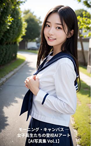 モーニング・キャンバス ―女子高生たちの登校AIアート【AI写真集 Vol.1】