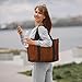 Brown wood pattern Printed women's handbag, portable crossbody bag, suitable for fitness, travel.