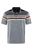 Poloshirt hajo Poloshirt Kurzarm Shirt 26897 609 Marine gestreift, Größe:XXL