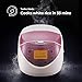 CUCKOO Micom Rice Cooker 6 Cup Uncooked / 12 Cup Cooked, Korean Fuzzy Logic Rice Cooker with Delay Timer & Keep Warm Setting, Versatile Food Steamer with Non-Stick Inner Pot, Pink (CR-0631F)
