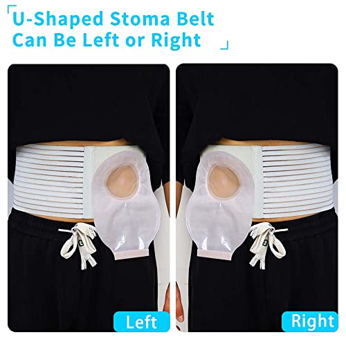 Medical ostomy belt, Ostomy bandage for wound protection after colostomy or ileostomy, Ostomy support belt helps to hold ostomy bag (Small)