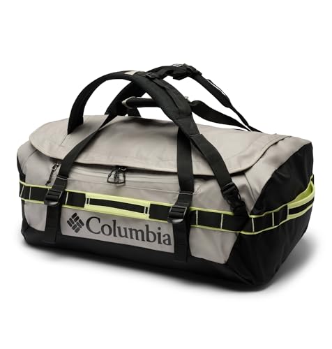 Columbia Landroamer Sac de Sport Unisexe 60 l, Gris Silex/Noir/Citron Haze, Taille Unique
