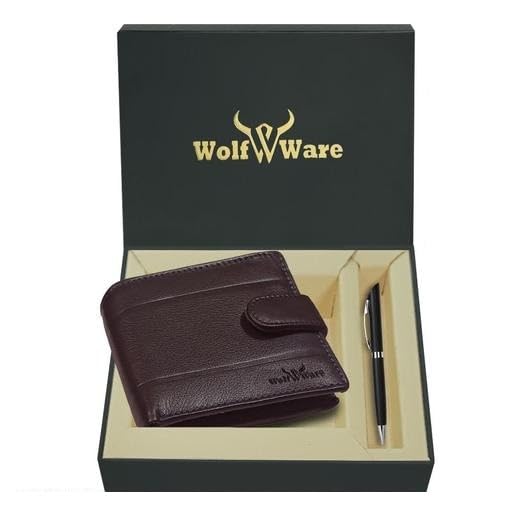 Protected 100% Leather Gift Hamper for Men | Leather Wallet for Men's | Wallets Branded | Wallets for Men (Lee-on Brown),Leather Wallet Combo for Men-picture-17