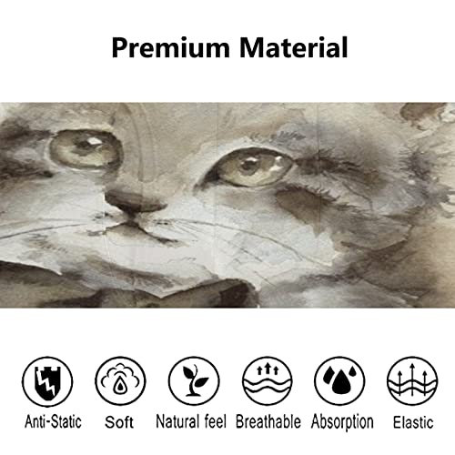 Bóxer para hombre elástico Vnurnrn evita rozaduras con calzoncillos de gato ultrasuaves 5