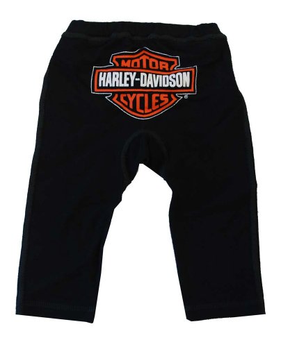 Harley-Davidson Baby Boys' Reversible Pull-On Pants Cotton S9LBI64HD (12M)