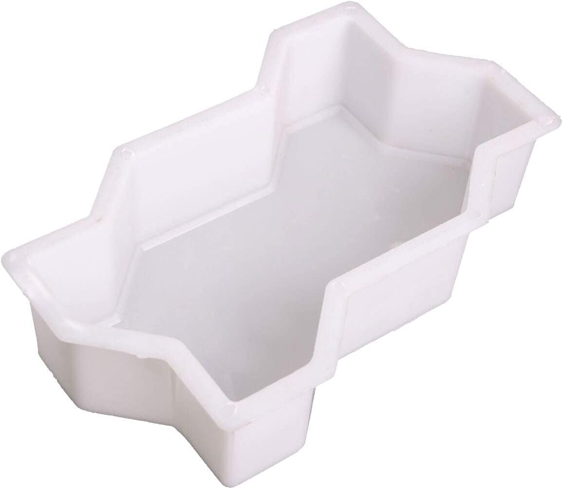 Paving Mould 2 Pcs Concrete Mold Pavement DIY Plastic Path Mold Paving Cement Brick The Stone Road Paving Moulds Tool For Garden Decoration Paving Moulds