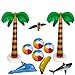Lot de 10 cocotiers gonflables en forme de banane, ballon de plage, perroquet, dauphin, requin, jouets de plage pour fêtes d'été, cadeaux, jeux de pelouse, décoration de fête hawaïenne