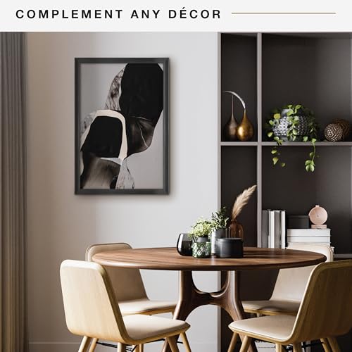 MCS Studio Gallery Classic 20x30 Poster Frame Black Woodgrain, Vertical & Horizontal Wall Hanging Large Picture Frame for Photos, Posters & Art Prints (1-Pack)