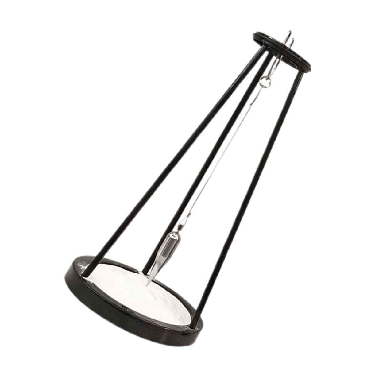 Sosoport Desktop Decor Metal Pendulum Statue Creative Present for Family Friends Coworkers