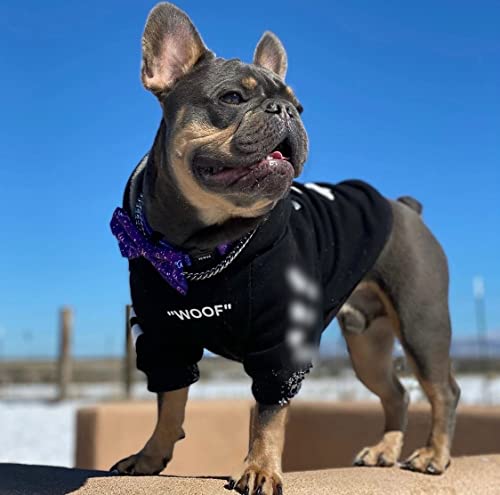 Chochocho Stylish Dog Hoodie Dog Clothes Streetwear Cotton Sweatshirt Fashion Outfit For Dogs Cats Puppy Small Medium Large (2Xl, Black) #TOP4