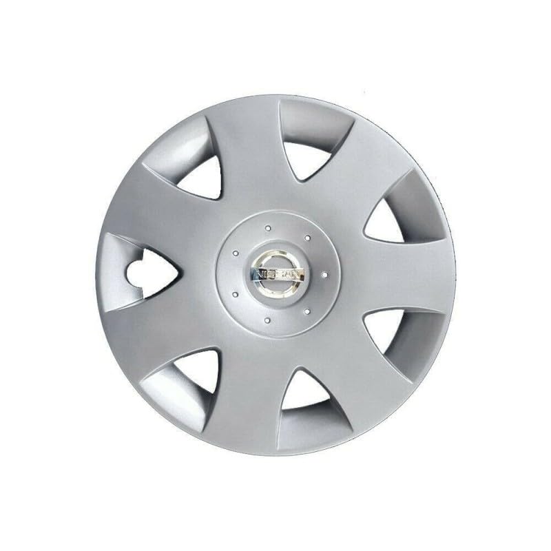 Kit di 4 copricerchi adattabili - per NISSAN QASHQAI (LOGO CROMATO) - diametro 16"