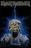 Bandera textil Iron Maiden Powerslave Eddie Bandera Textil Negro