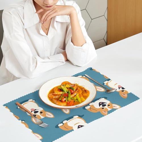 Sets de table antidérapants pour protéger de la chaleur lot de 6