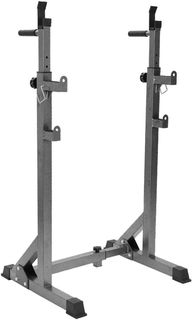 スクワットラック、多機能バーベルラック ウェイトベンチスタンド
