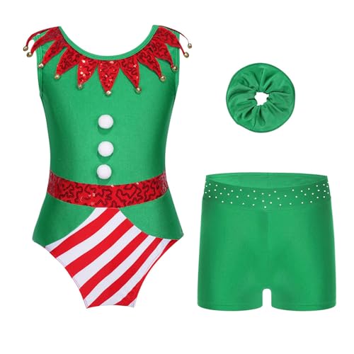Justaucorps de noël fille pour spectacle de danse et gymnastique en fête