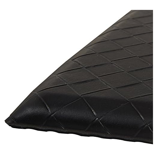 AmazonBasics Premium Anti-Fatigue Standing Comfort Mat for Home and Office, 20 x 36 Inch, Black