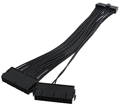 Cavo di prolunga per alimentazione a doppia alimentazione per scheda madre ATX, linea di avviamento di alimentazione a 24 pin in rame pieno 24 pin a 24 (20+4) pin - Alimentatore - Immagine 8