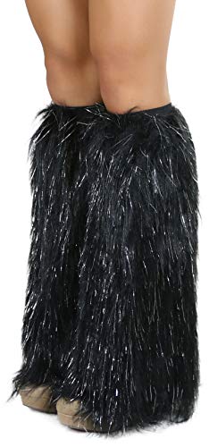 ToBeInStyle Women's Glitter Rave Leg Warmers3