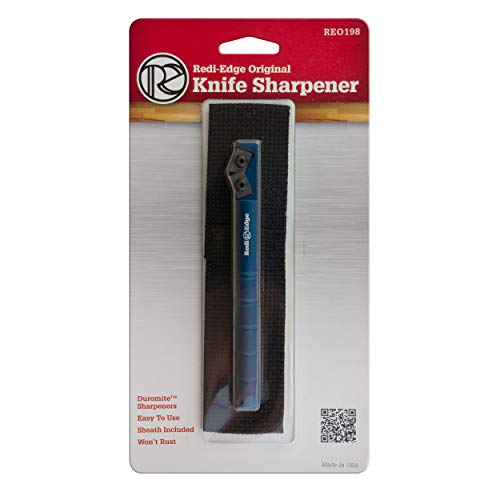 Redi Edge Original Knife Sharpener, Double Edge Sharpener For Hunting And Kitchen Knives, Re0198, Blue, Model:re0198-Blue #TOP5