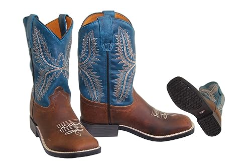 Western Boots Boys Square Toe Pull On 752-30K-CTR2