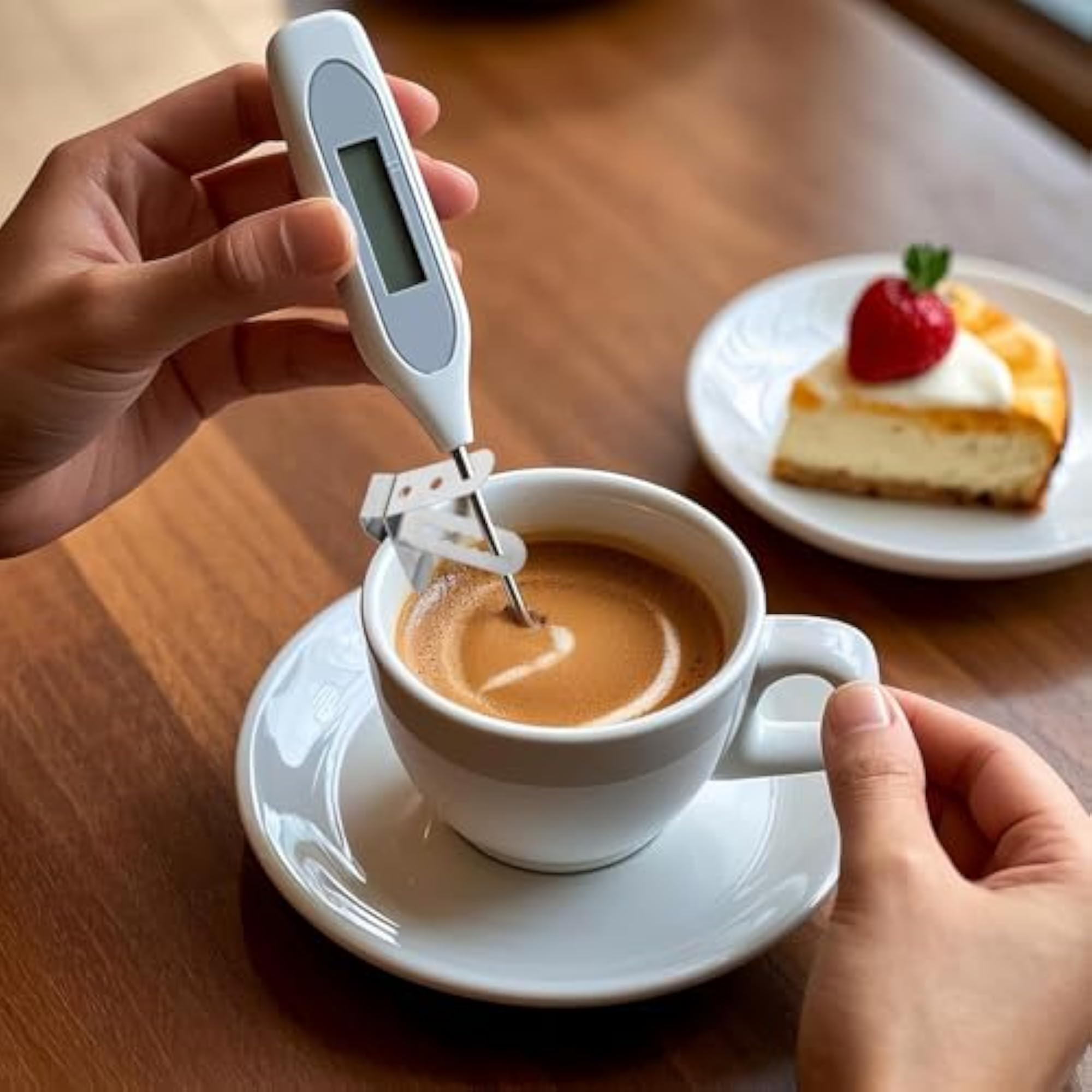Stainless Steel Cooking Thermometer Clip with Probe Holder