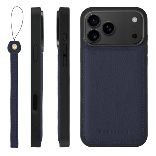 HANATORA for iPhone 17ProMax �P�[�X MagSafe �Ή� �{�v �ϏՌ� �o���p�[�^ �X�}�z�P�[�X �X�}�z �X�g���b�v �t�� �V�������N���U�[ �M�t�g �}�O�Z�[�t�Ή� �l�C�r�[ SMSGZ-17ProMax-Navy