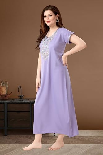 Image of Soulemo Women's Solid Alpine Nighty 1749