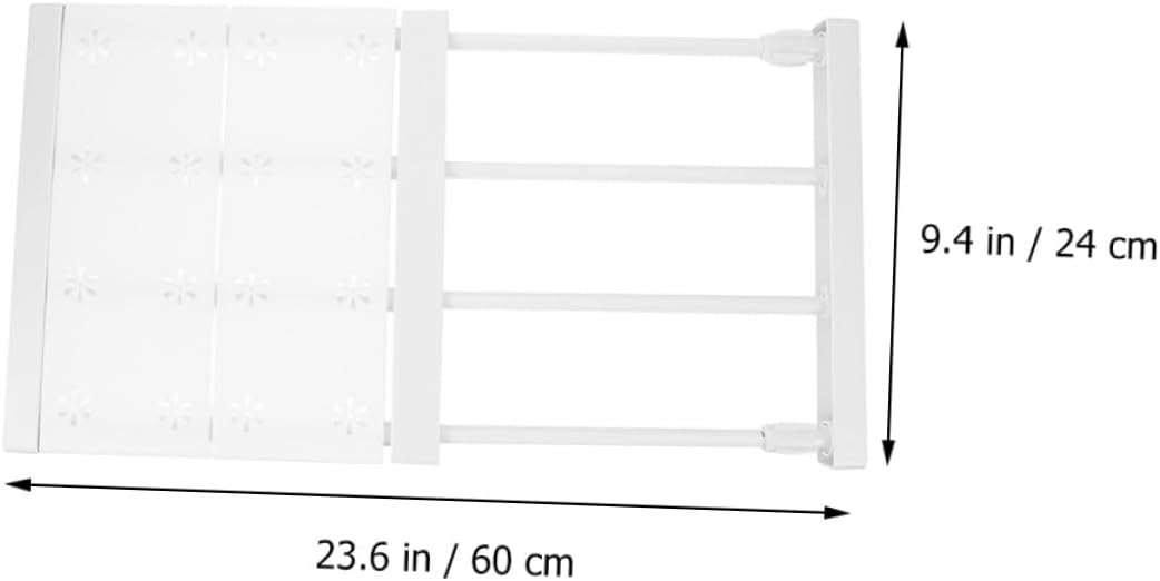 Zerodeko 1set Expandable Closet Shelf Dividing Rack for Wardrobe Practical Tension Shelf for Organizing Spaces Closet Kitchen and Bathroom