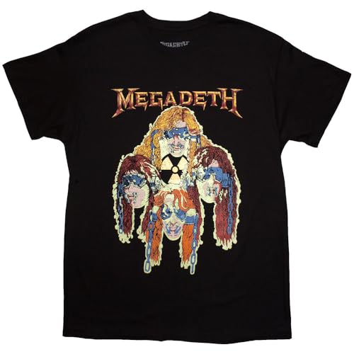 Megadeth Nuclear Glowheads T Shirt Size S