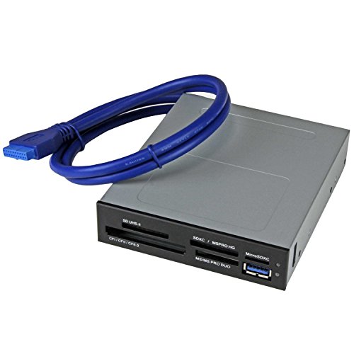 StarTech.com Lecteur multi-cartes interne USB 3.0 avec support UHS-II - Lecteur de cartes mémoire - SD / Micro SD / MS / CF (35FCREADBU3)