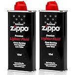 Zippo Lighter Fluid 2 Pack – 125ml Fast Ignition, Clean Burning Fuel for Windproof Lighters & Hand Warmers, Reliable Long-Lasting Refil