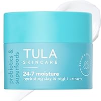 TULA Skin Care 24-7 Hydrating Day & Night Cream - Anti-Aging Moisturizer for Face, Contains Watermelon & Blueberry Extract, 1.5 oz.