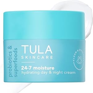 TULA Skin Care 24-7 Hydrating Day & Night Cream – Nourishing Moisturizer for Face, Maintain Skin Balance & Improve Skin Smoothness, Contains Watermelon & Apple Extract