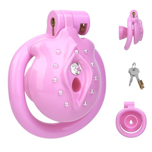 Cage de chasteté sécurisée avec serrure cachée anti-pincement pour homme