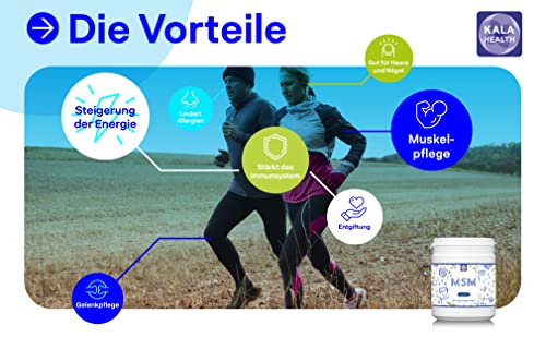MSM Pulver von Kala Health OptiMSM ohne Zusatzstoffe