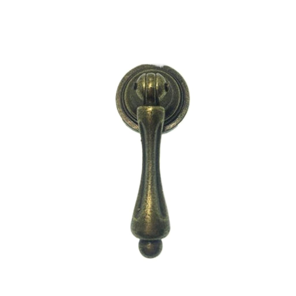 VOPLIVAT Vintage Brass Cabinet Drawer Pulls, 1pc Cabinet Drawer Knobs Cupboard Handles Bronze Zinc Alloy(B8)