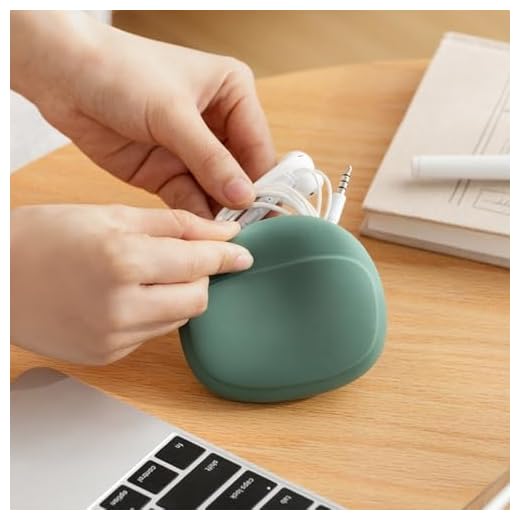 Silicone Cable & Jewelry Organizer Case - Heavy-Duty Travel-Friendly Tech Accessory Storage Box with -C/Lightning/Type-C Connectors Compatibility, Portable Charging Cord Holder for Lightweight Tech