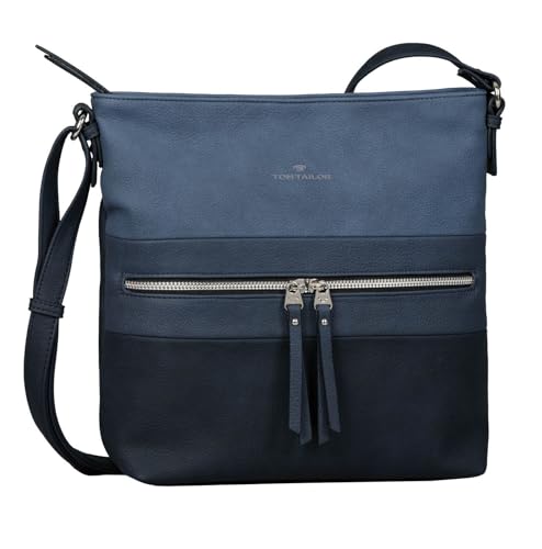TOM TAILOR Ellen Damen Umhängetasche Crossbody Bag Groß Blue