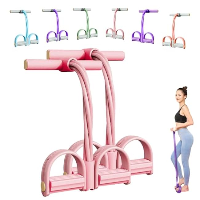 Stirrup Puller for Exercise, 2025 Upgraded Stretching Belt, Latex Pull Rope Fitness Equipment, Used for Strength Training, Abdomen, Waist, Arms, Legs, Home Fitness Equipment