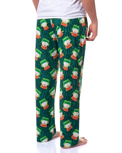 South Park Men's Kyle Broflovski Expressions Print Sleep Pajama Pants for Adults Lounge Bottoms4